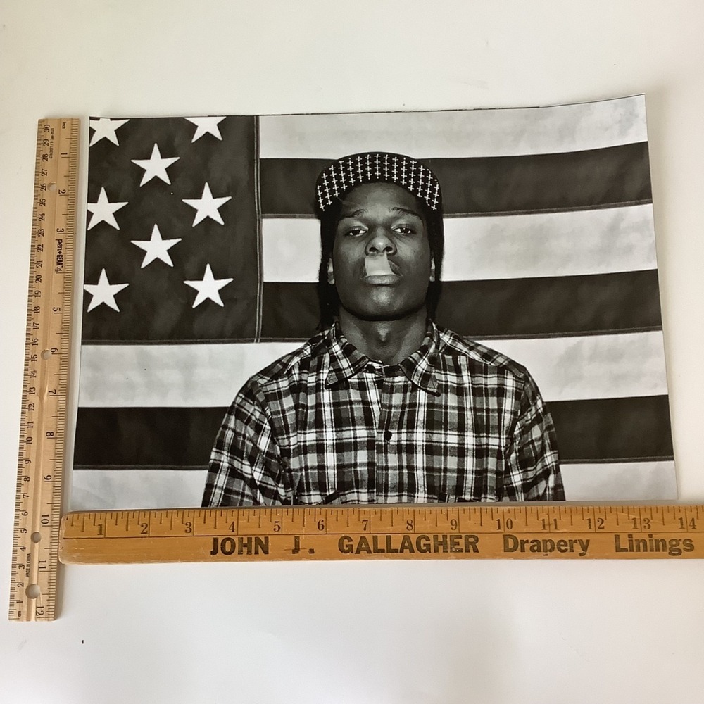 A$AP Rocky ASAP Poster Print‎ American Flag 14x10 Professional Inkjet Paper